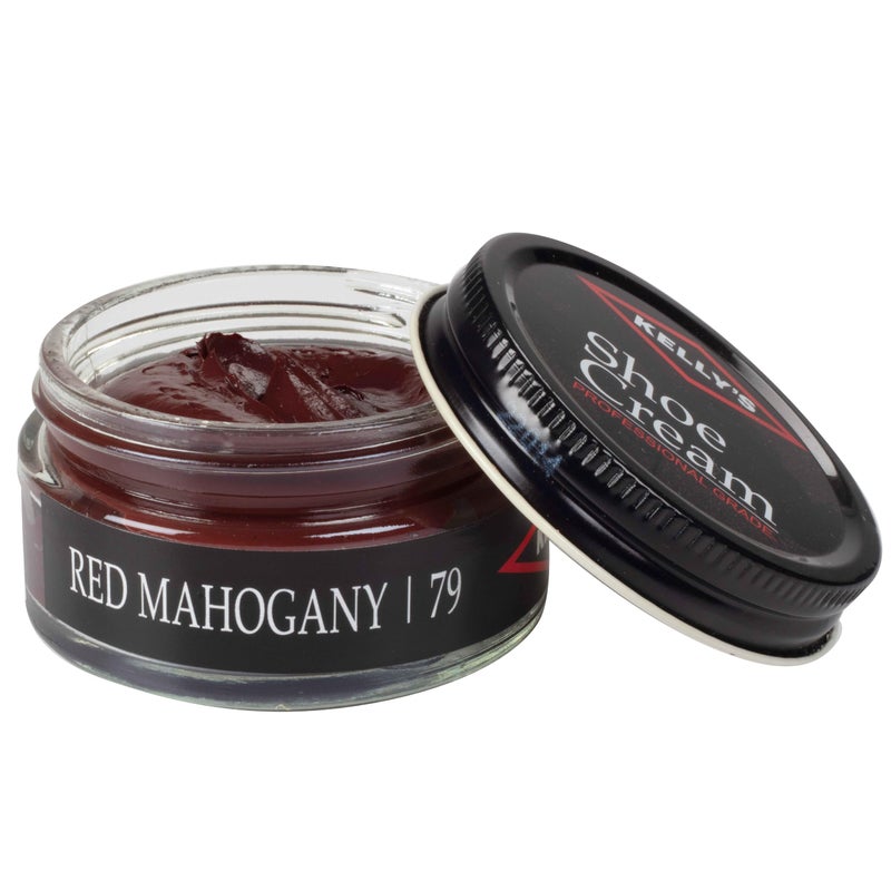 KELLYS Kelly's Red Mahogany Shoe Polish 1.5 oz - Professional Leather Shoe Cream - Image 1